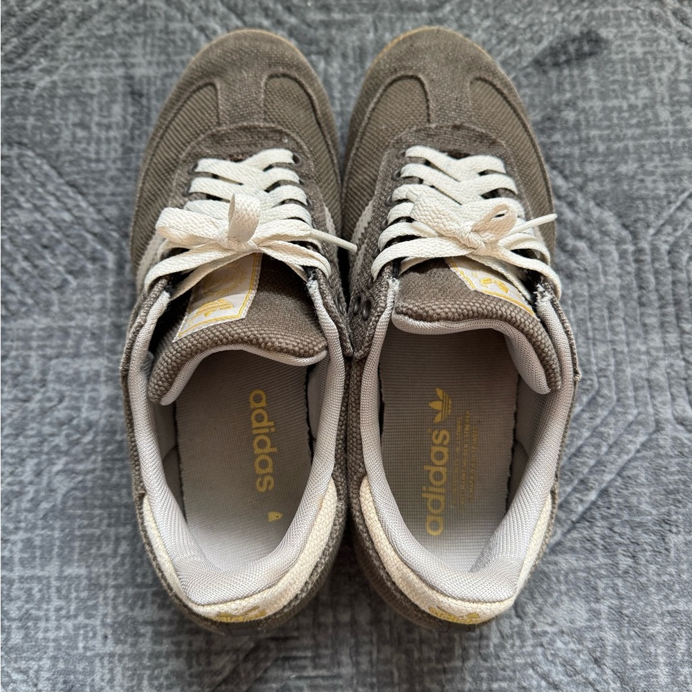 Adidas Samba hemp sneaker men’s 8 brown gum sole good condition - Picture 3 of 8